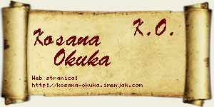 Kosana Okuka vizit kartica
